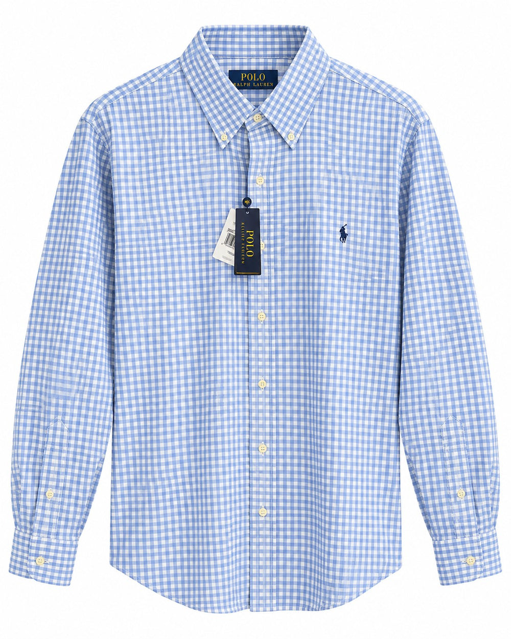 CAMISA PRL CLASSIC FIT PERFORMANCE BLANCA CUADROS AZULES L