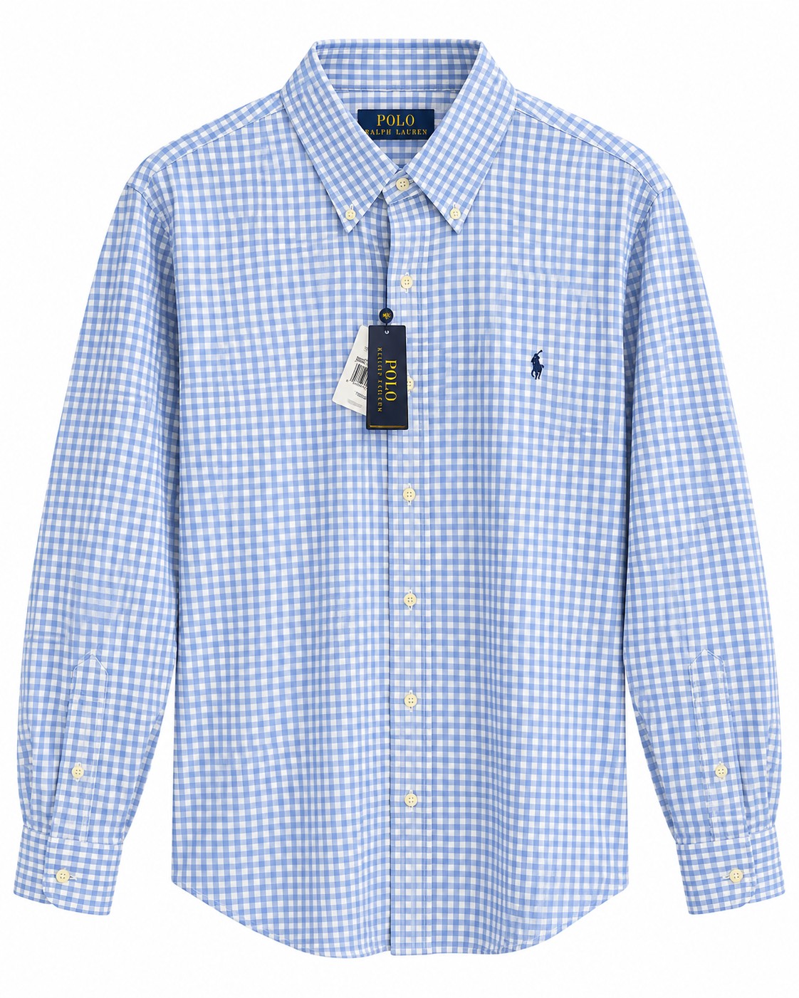 CAMISA PRL CLASSIC FIT PERFORMANCE BLANCA CUADROS AZULES L