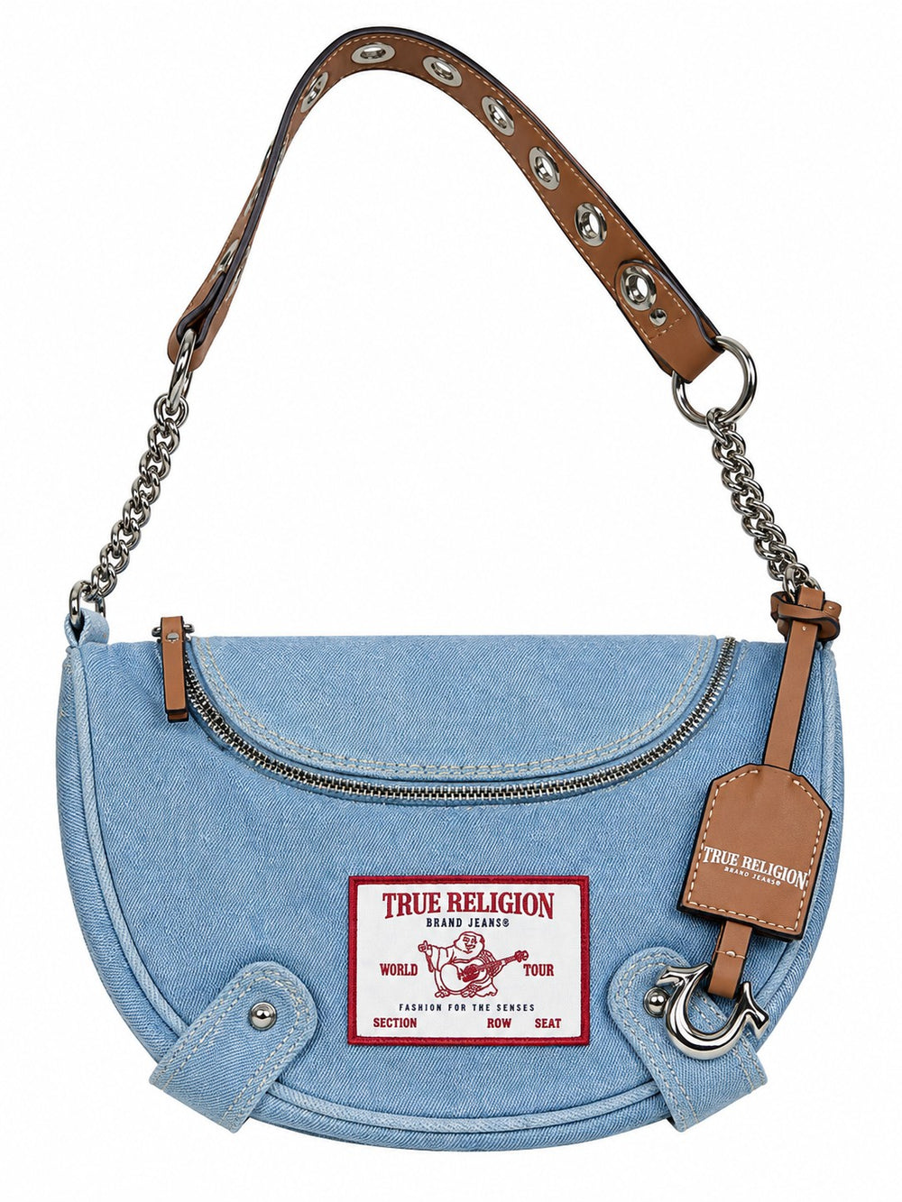 CROSSBODY TRUE RELIGION MEZCLILLA AZUL CLARO