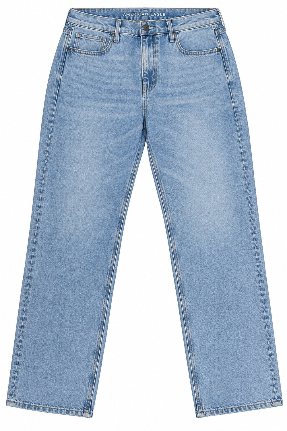PANTALON AMER. EAGLE COMF STR WAISTBAND 90S STRAIGHT BLOWN OUT BLUE 3830 12