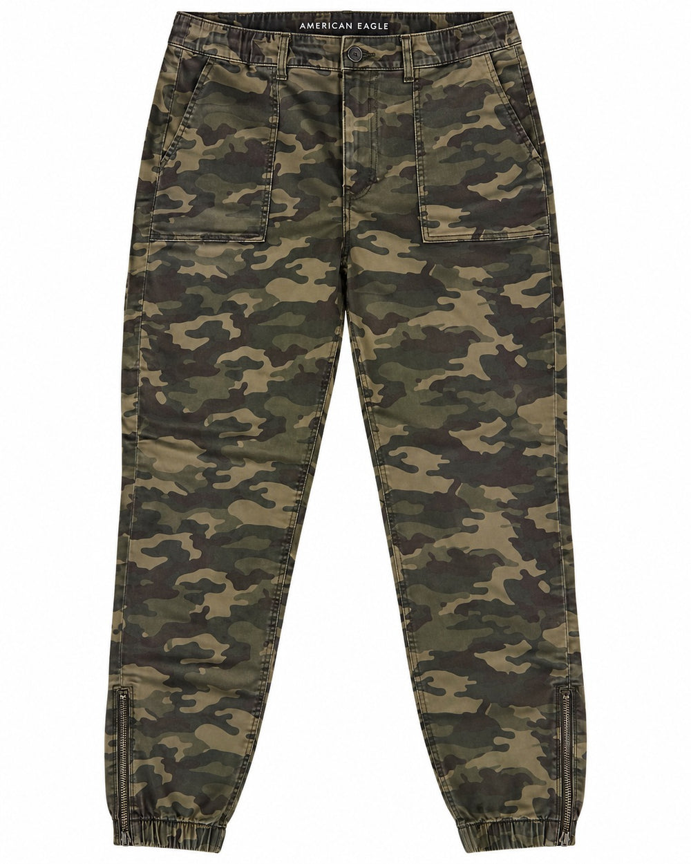 PANTALON AMER. EAGLE NE(X)T LVL STR JEGG JOGGER STD TAILLE HAUTE VERDE CAMUFLAJEADO 16