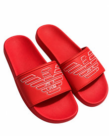 SANDALIAS CABALLERO ARMANI EXCHANGE ROJAS CON BLANCO