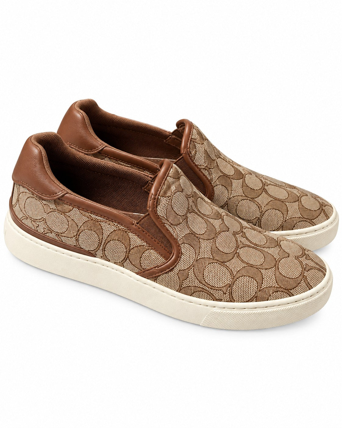 TENIS DAMA COACH CAFÉ MONOGRAMA TELA 4.5 MX
