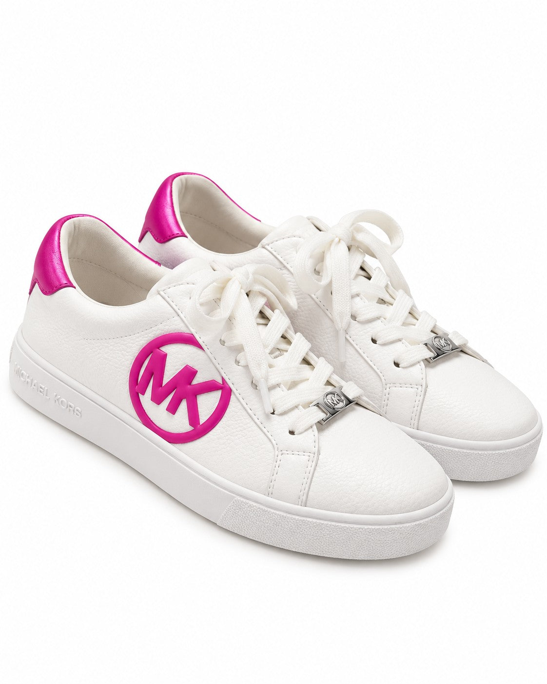 TENIS DAMA MK BLANCO C/LOGO FUCSIA 4.5 MX