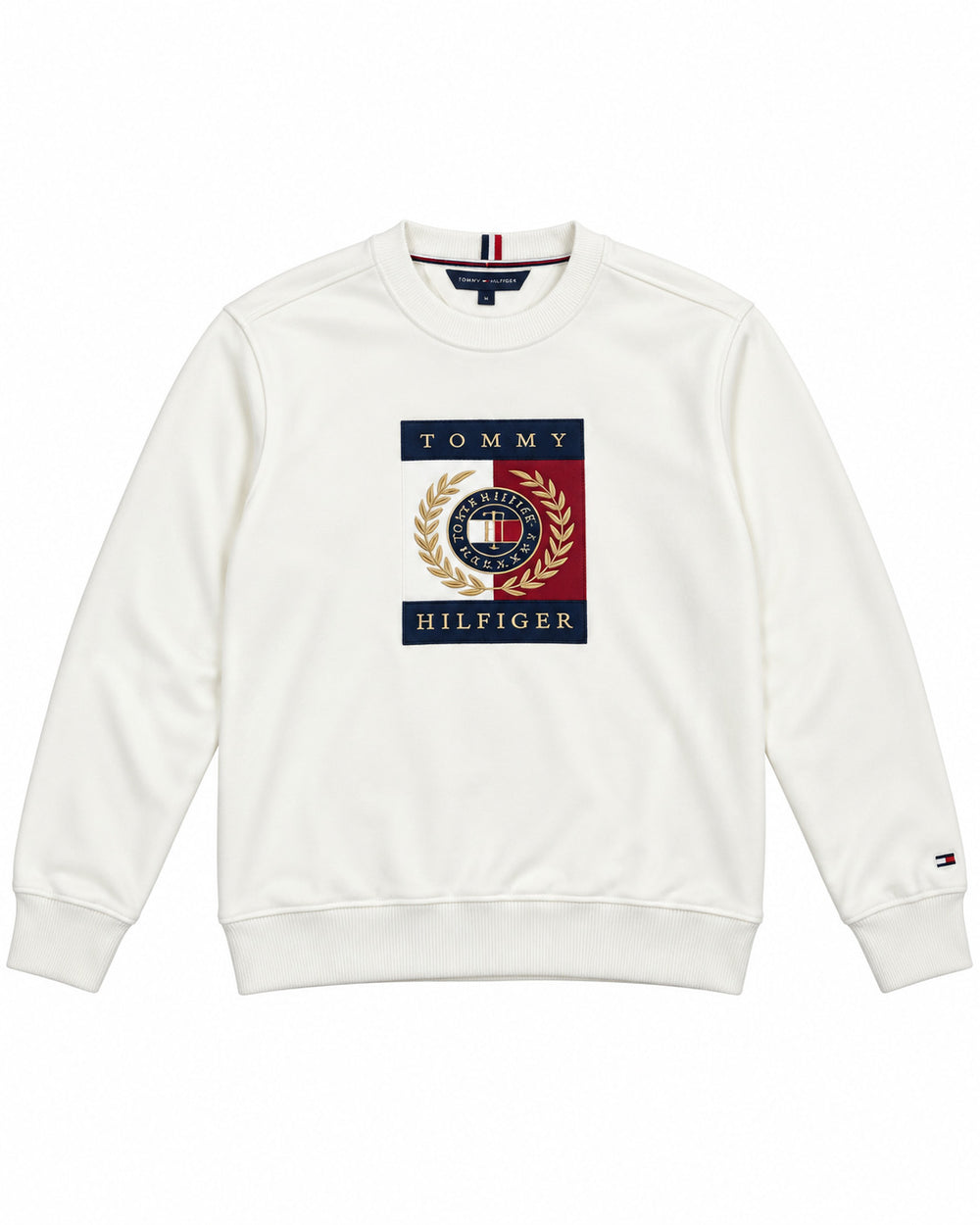 SUDADERA CABALLERO TOMMY H HUESO LOGO TOMMY XL