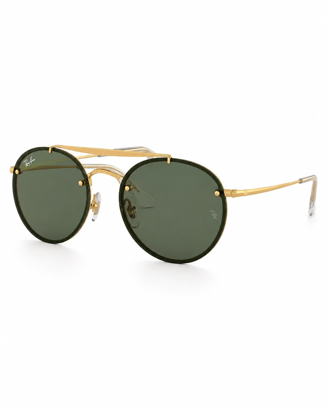 LENTES RAYBAN RB3614N 917041 ROUND DOBLE BRIDGE BLAZE NEGRO G-15