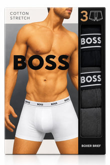 BOXER HUGO BOSS COTTON STRETCH BOXER BRIEF NEGRO